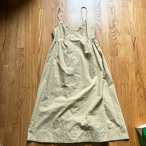 GAP Beige/Tan Midi Slip Dress